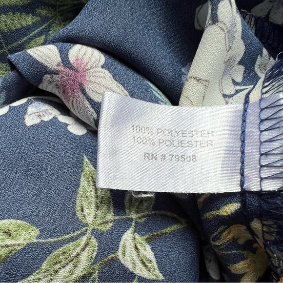 Violet & Claire Floral Blouse - Navy and Pink - Picture 6 of 6